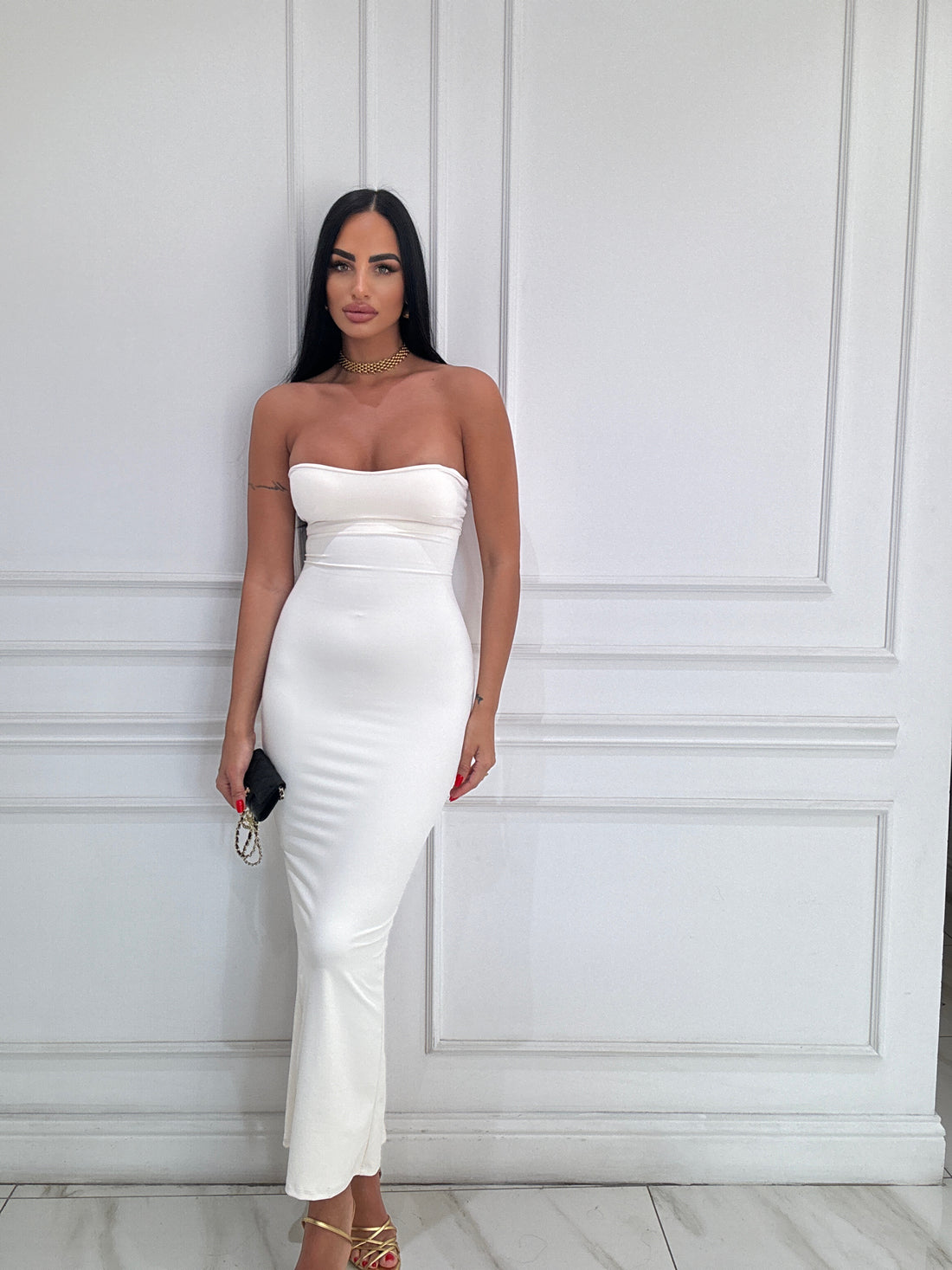 Vestito perfect body panna
