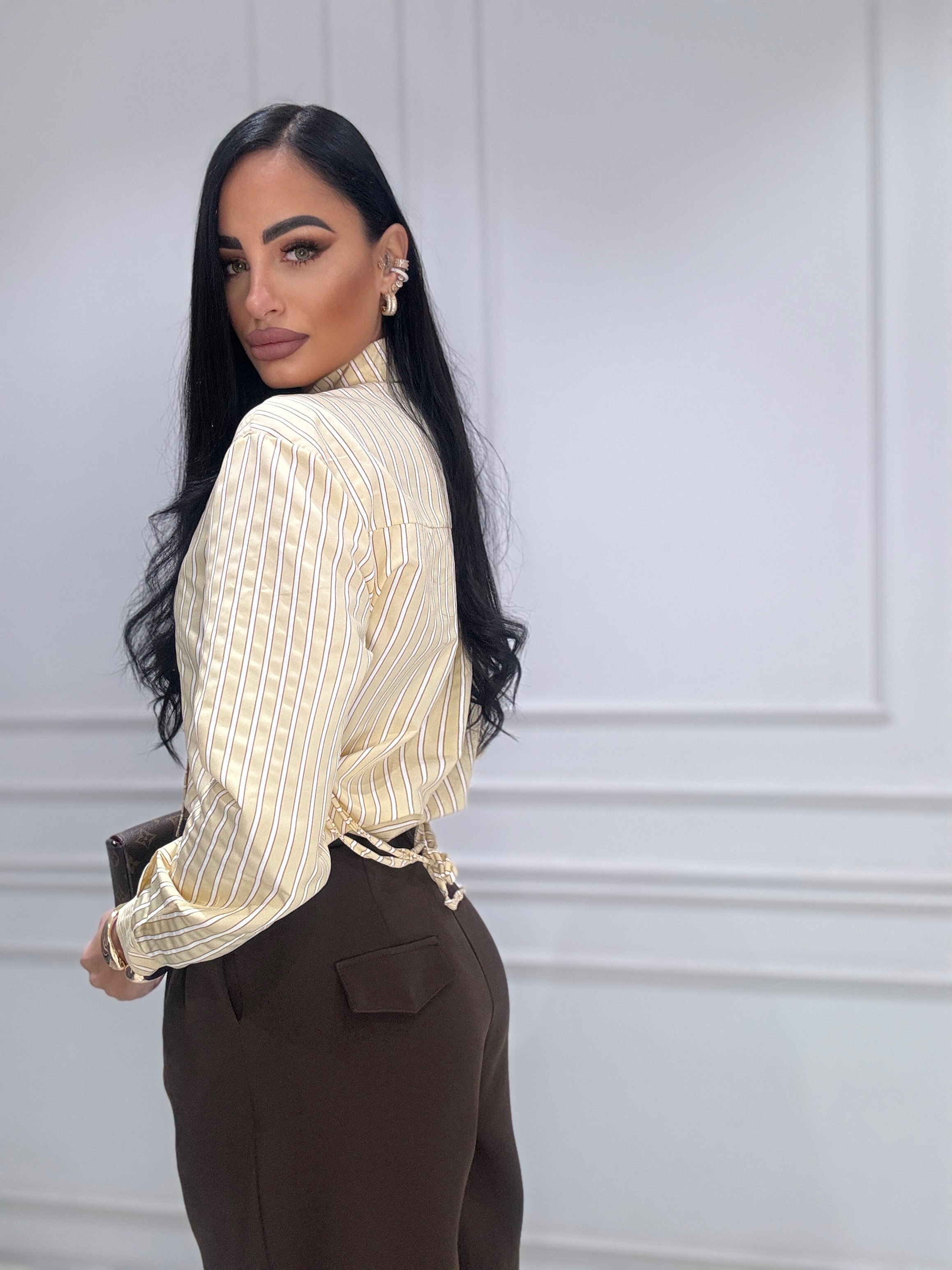 Camicia cravattina in cotone
