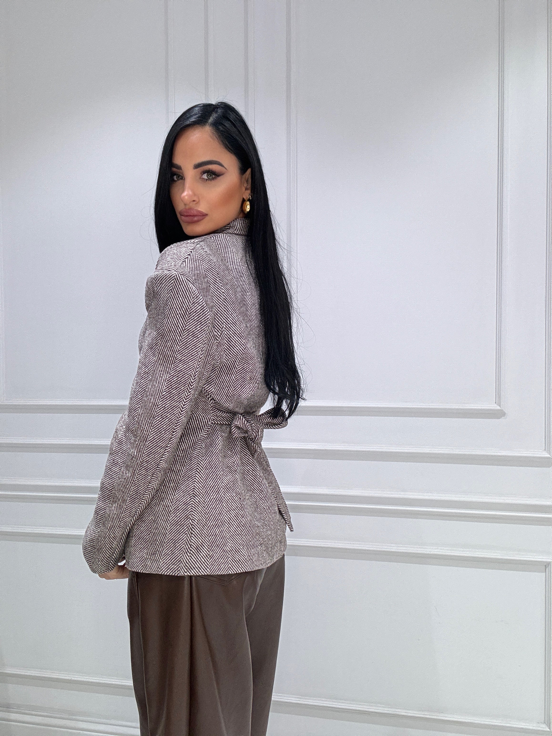 Blazer Beatrice spigato spallina