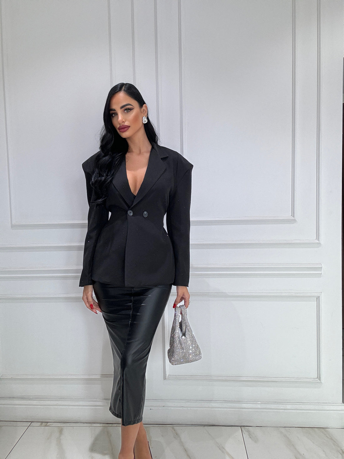 Blazer strass avvitato