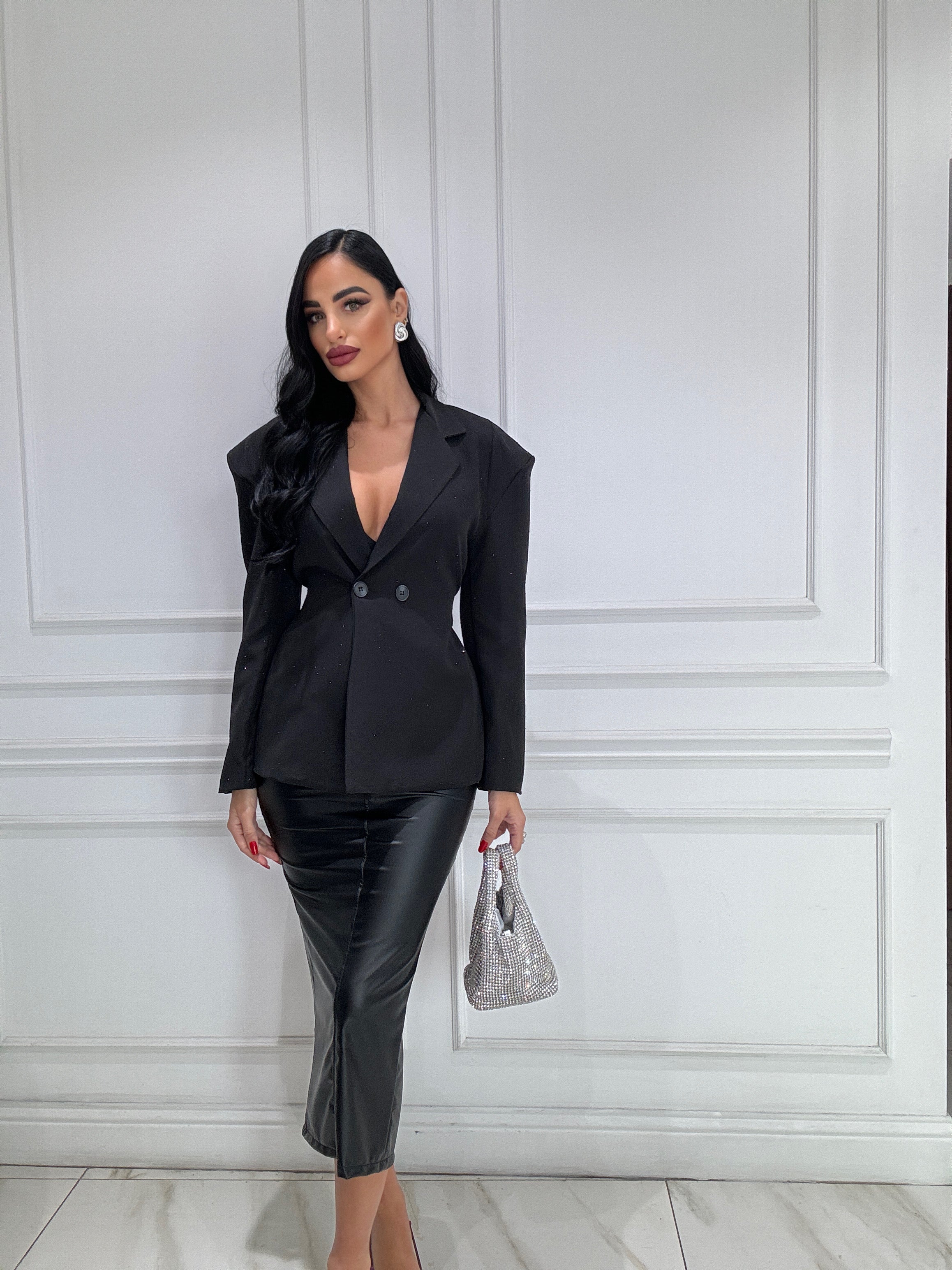 Blazer strass avvitato