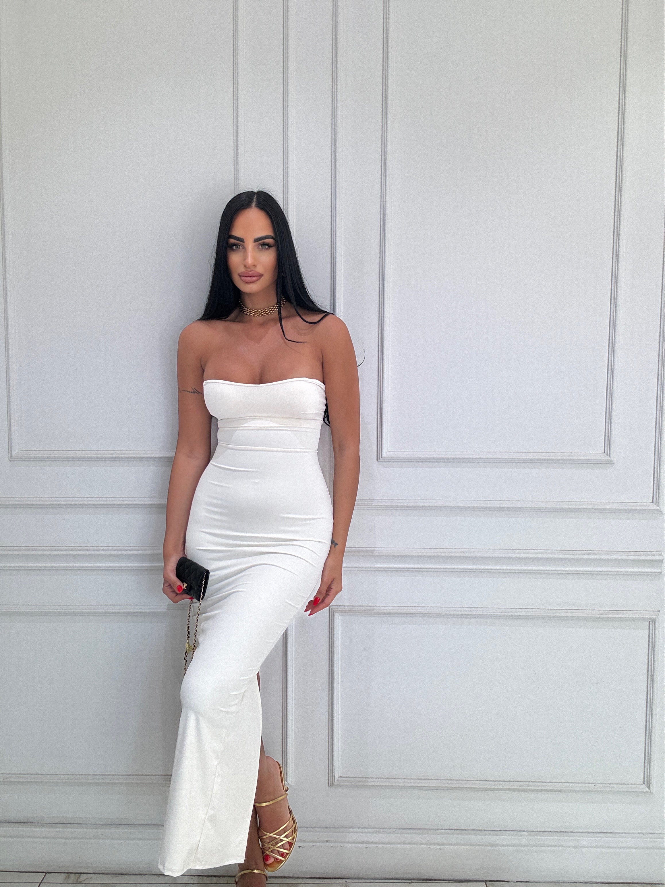 Vestito perfect body panna
