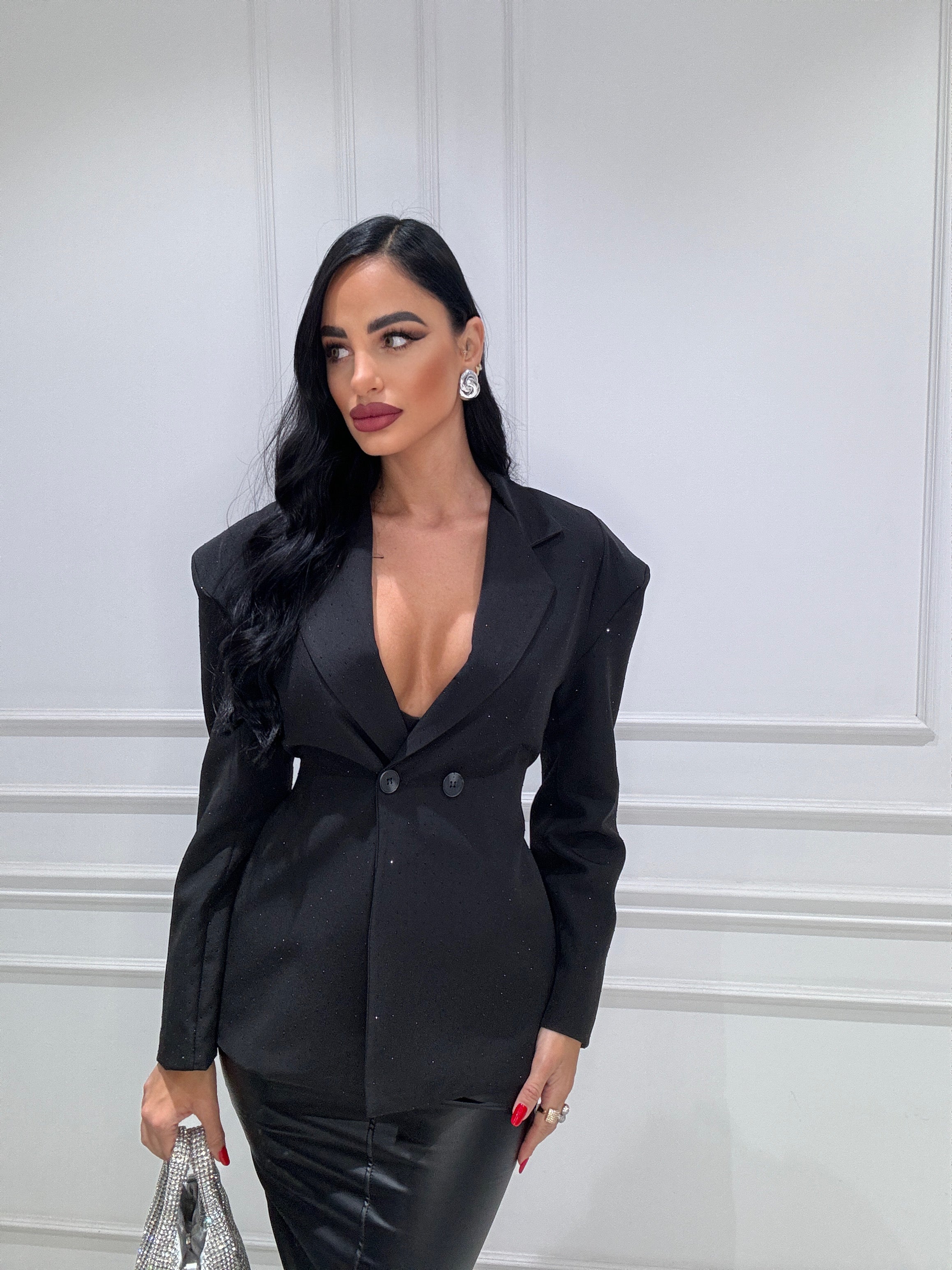 Blazer strass avvitato