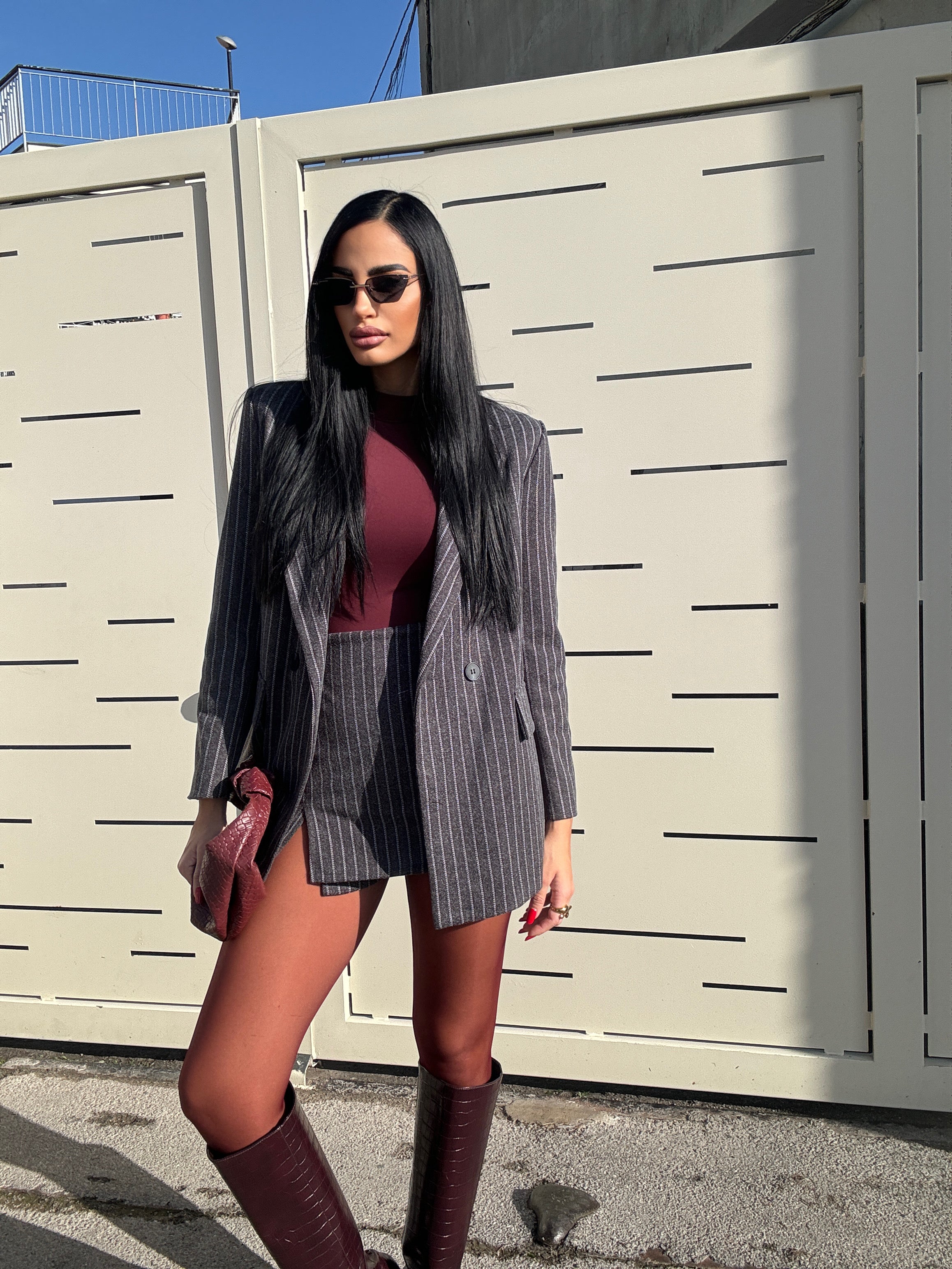 Coordinato Emily il Paris lana