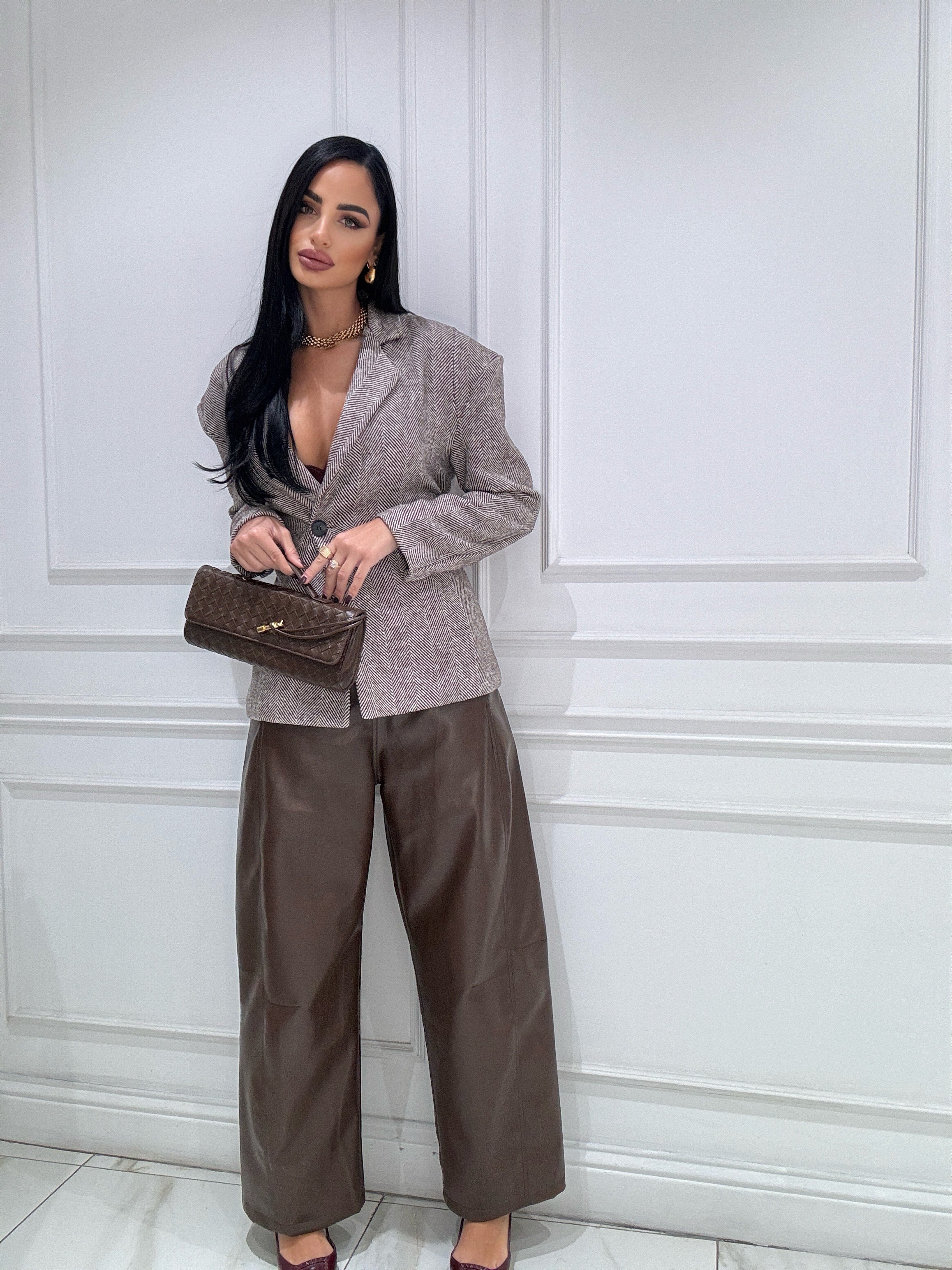 Blazer Beatrice spigato spallina