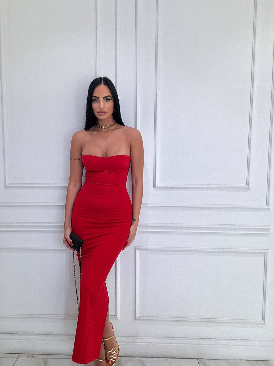Vestito perfect body red