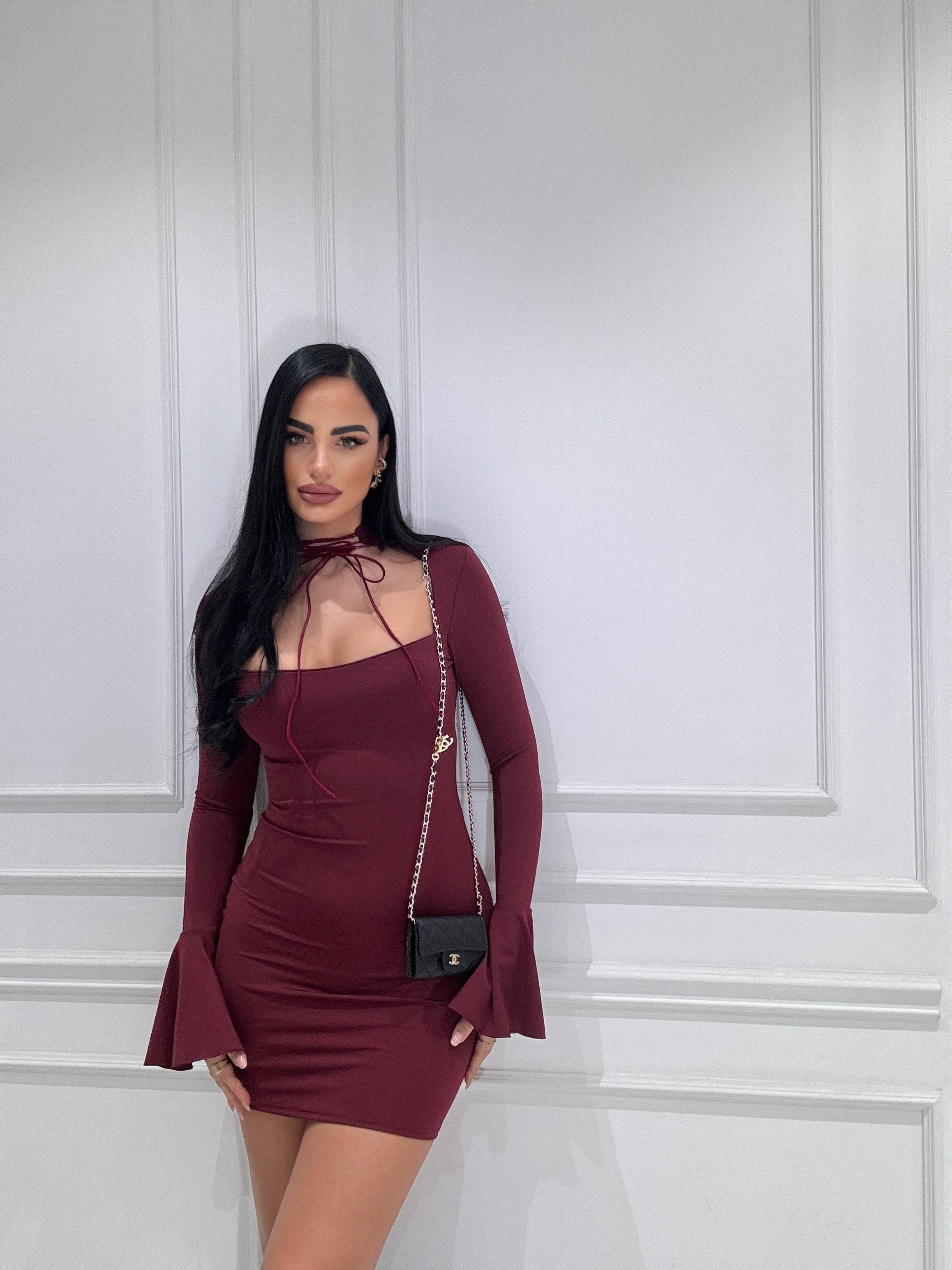 Vestito lovely bordeaux