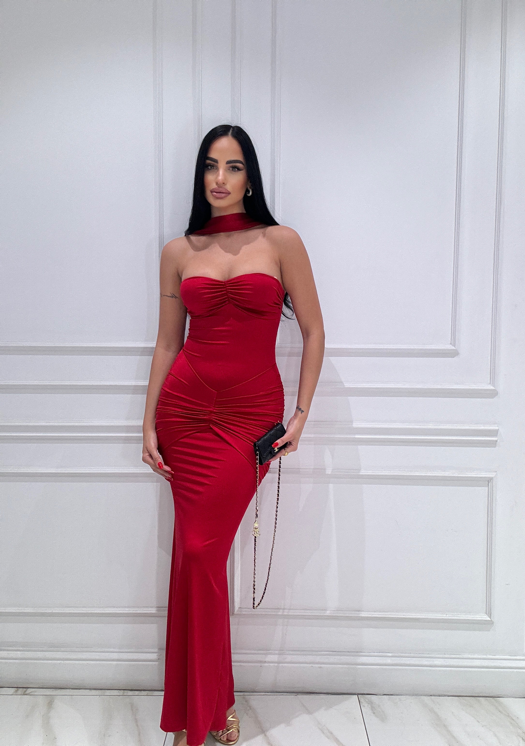 Vestito red velvet