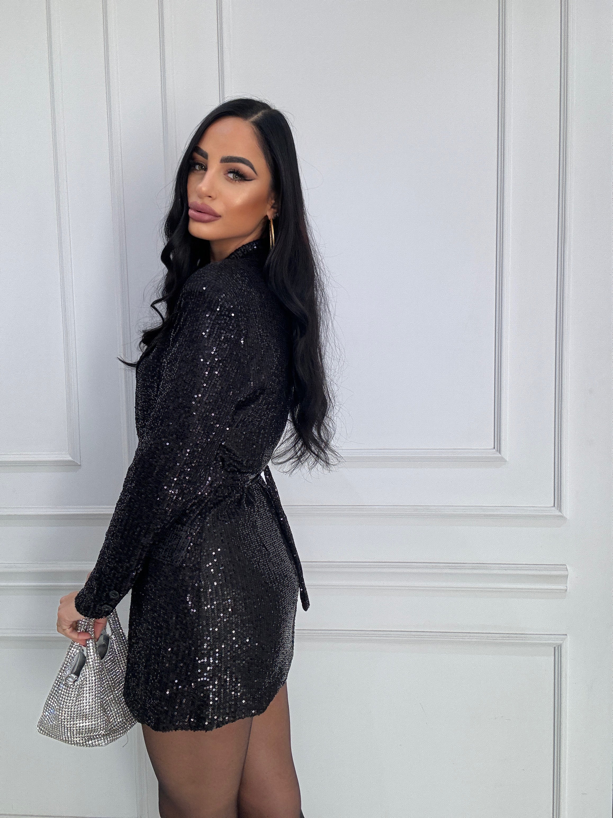 Vestito blazer paillettes