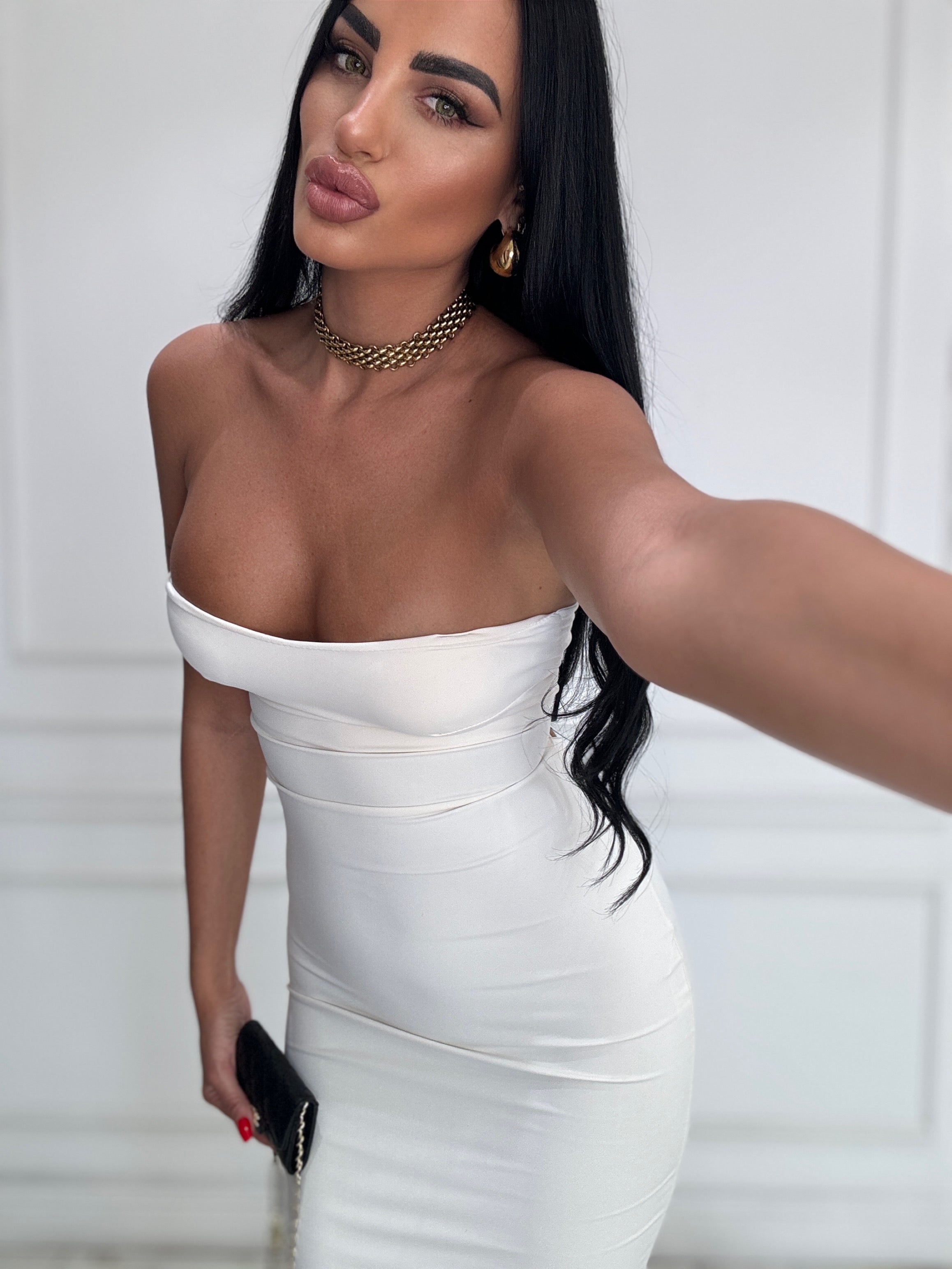 Vestito perfect body panna