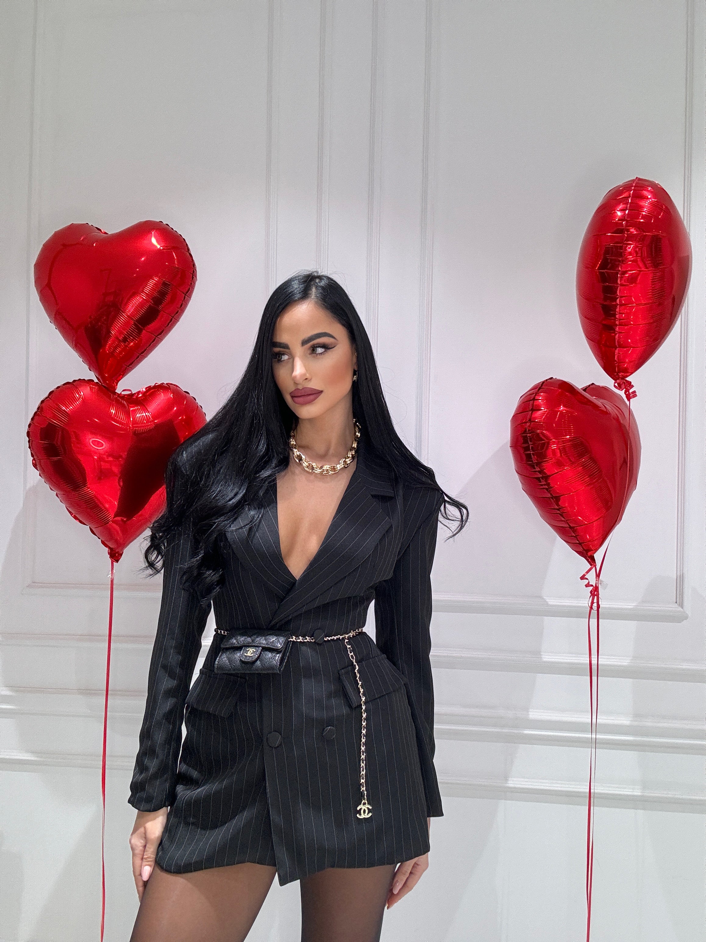 Abito/blazer gessato