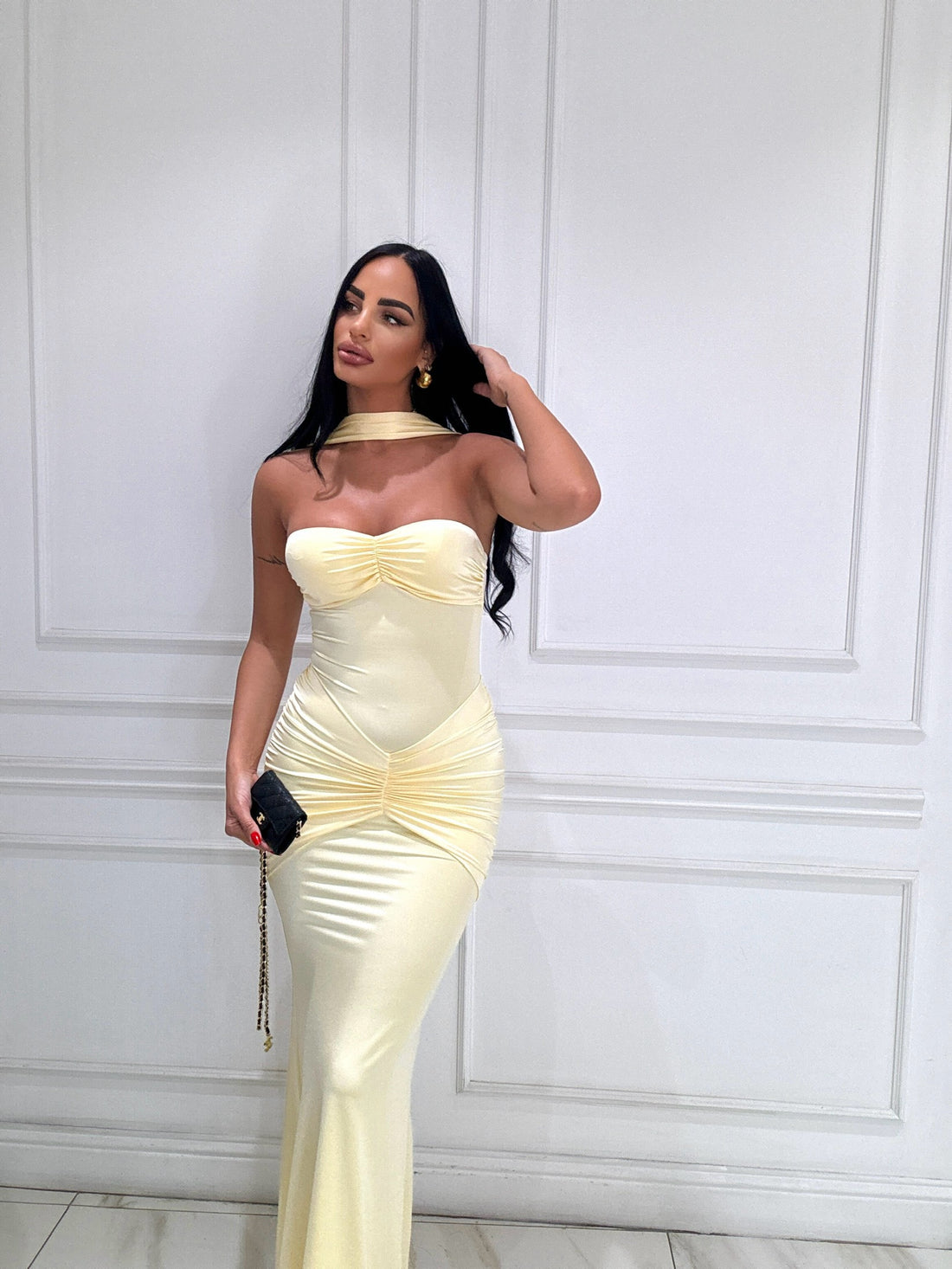 Vestito cermony giallo