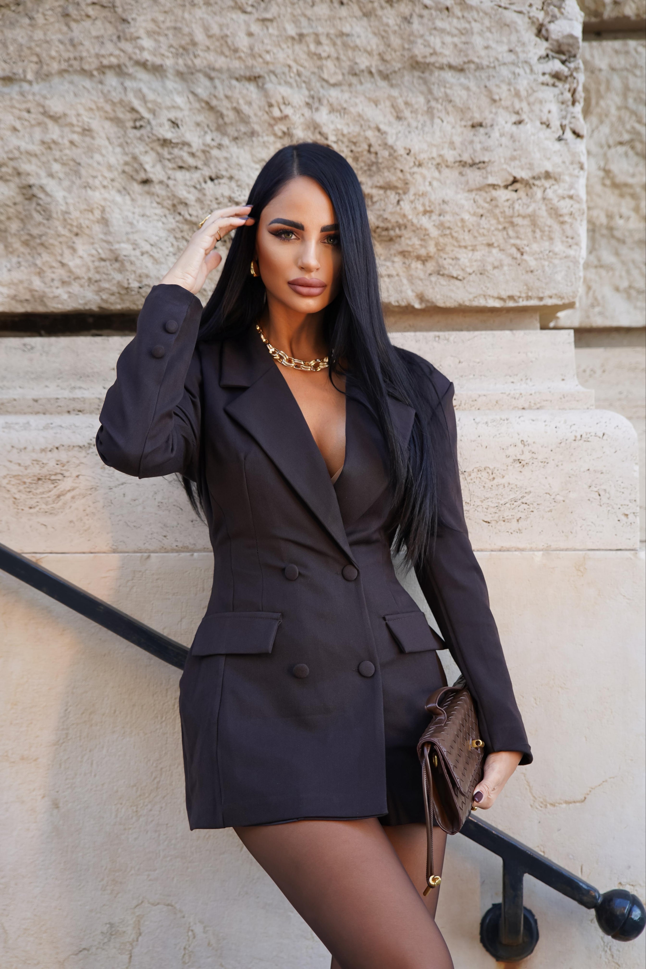 Abito blazer  Eleonora marrone