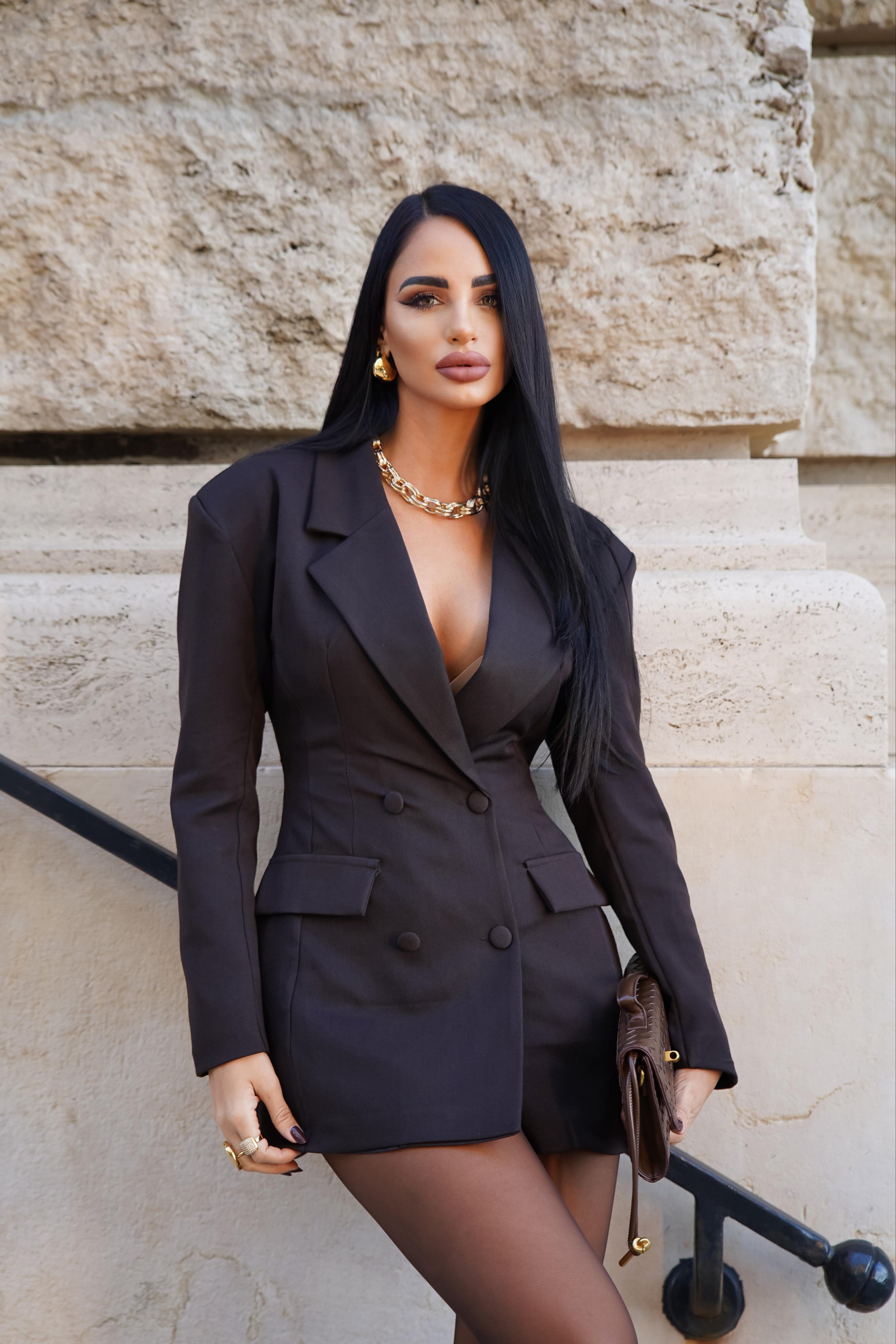 Abito blazer  Eleonora marrone